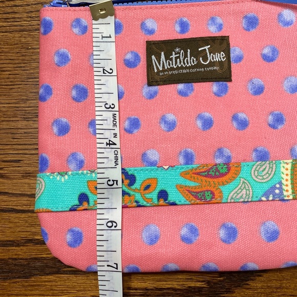 Matilda Jane Polka Dot Cosmetic Make-Up Pouch - Picture 6 of 7
